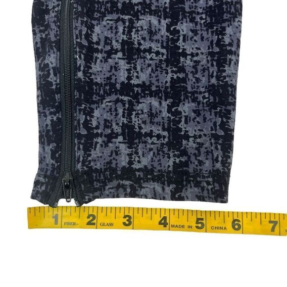 Betabrand Womens Shibori Print Straight Leg Yoga Dress Pants Black Gray Size XL - Picture 12 of 15